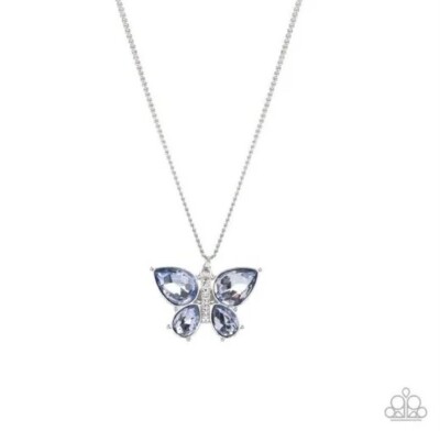  Paparazzi: Free-Flying Flutter & Butterfly Beatitude ~ Blue 2PC Set.