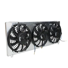 Aluminum Shroud+9"Fan For Radiator 1991-2001 Jeep Cherokee XJ Comanche Radiator