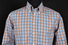 ETON Gingham Multicolorer Contemporary Fit Shirt Men's Blue size 44