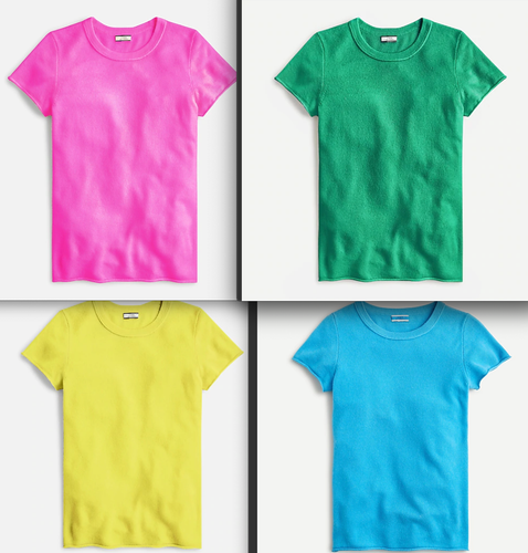 J.Crew Short-sleeve cashmere T-shirt 