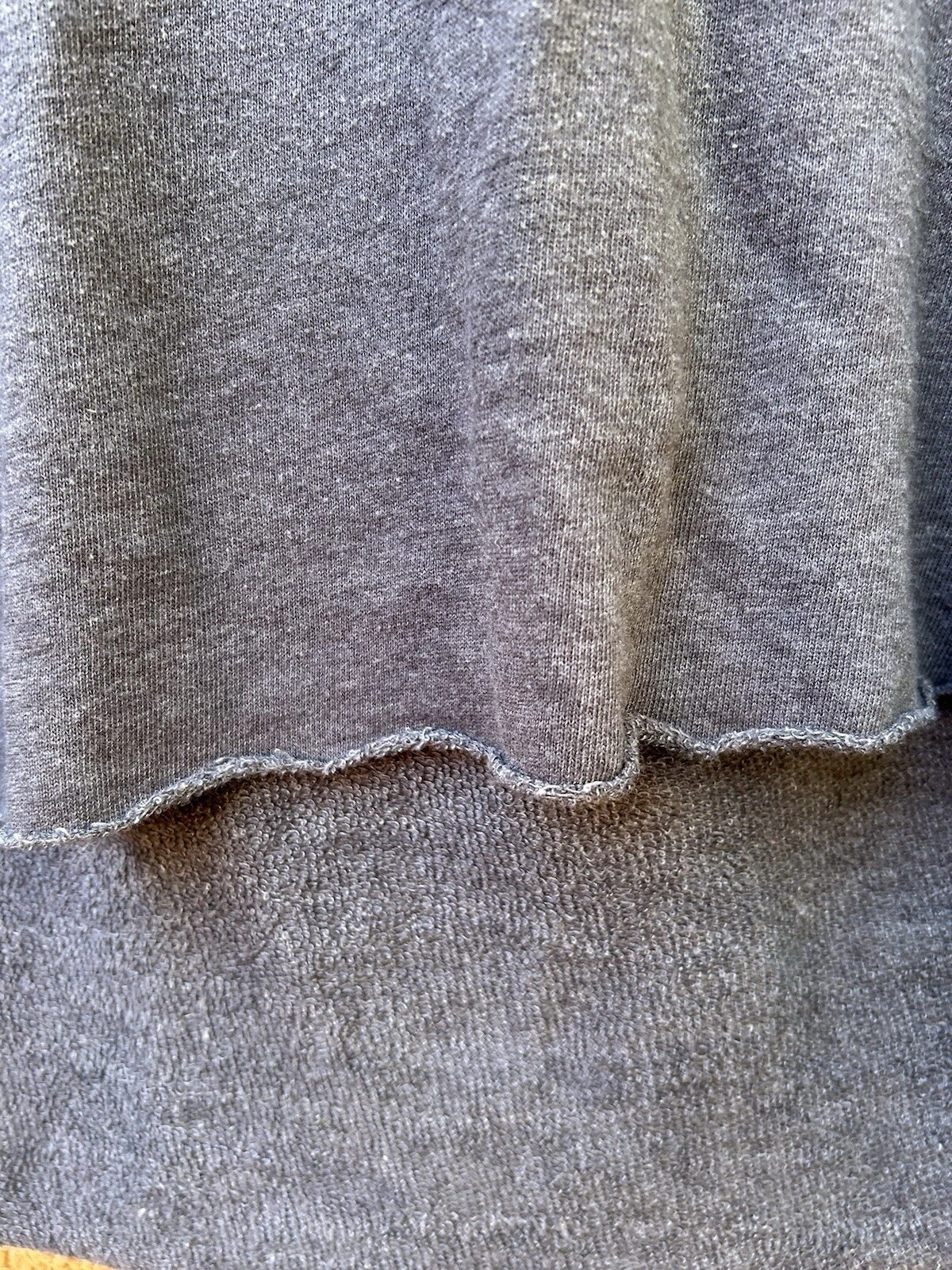 UNDERCOVER Felpa con cappuccio Y2K Pink By Victoria’s Secret oversize grigia scollo a V orlo grezzo taglia large