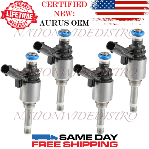 4x OEM NEW AURUS Fuel Injectors for 20112016 Audi Q5 2.0l I4
