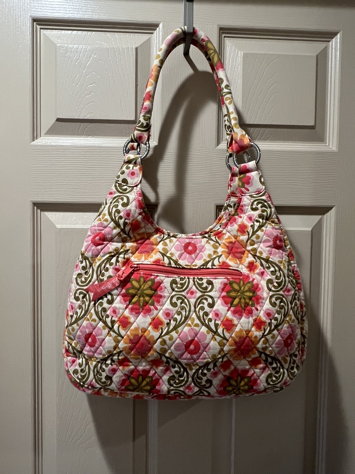 Beautiful Vera Bradley Pink Orange Floral FOLKLORIC p… Gem