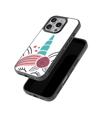 2D Case Handyhülle Unicorn Pink Blue Nr.601 für iphone 12 PRO MAX