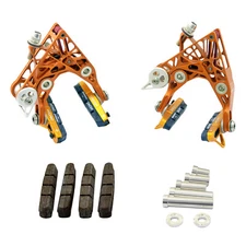 KCNC CB3 Road ANGLE Brake Set (Front + Rear) , Gold