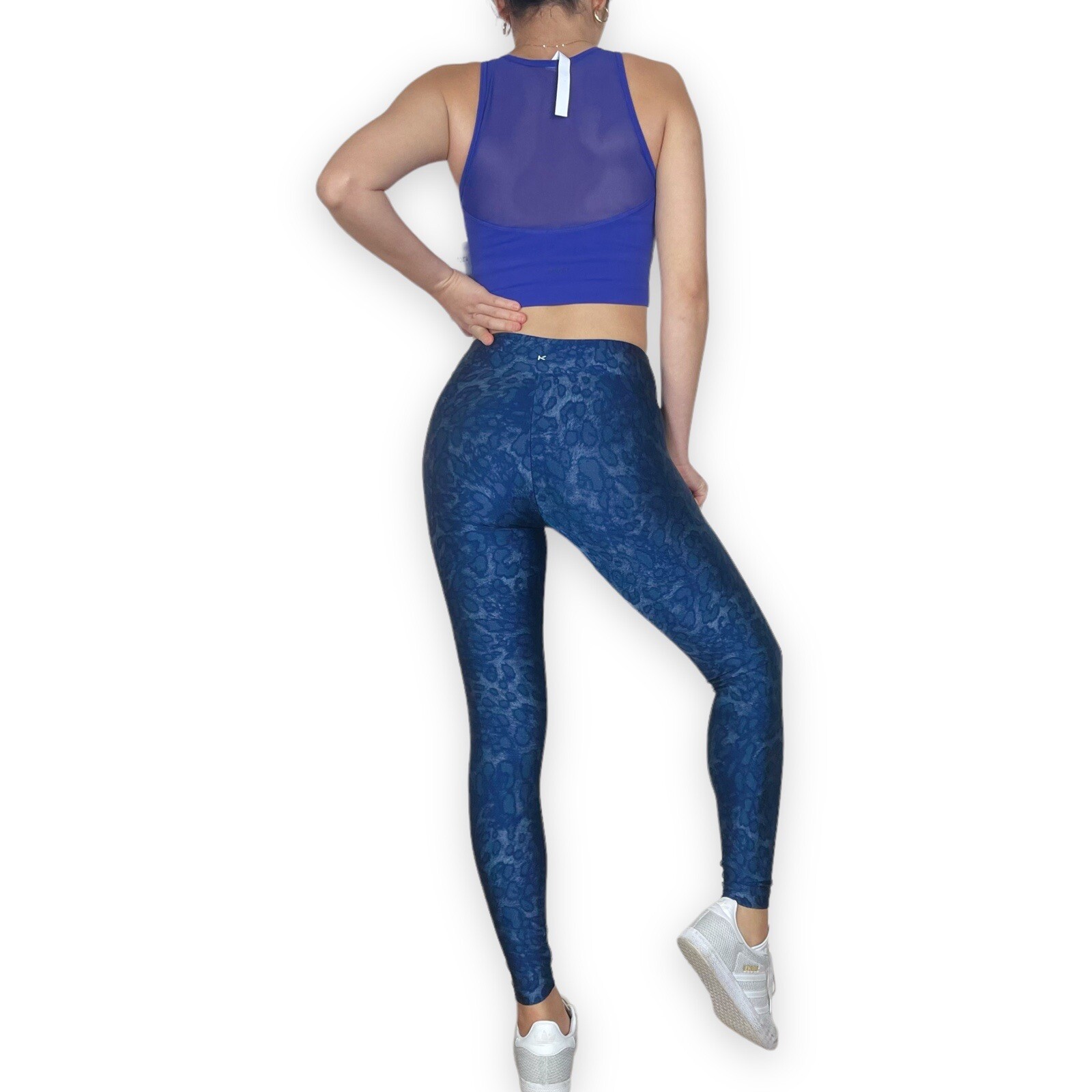 KORAL Liquid Metallic Blue Cheetah Print Leggings… - image 18