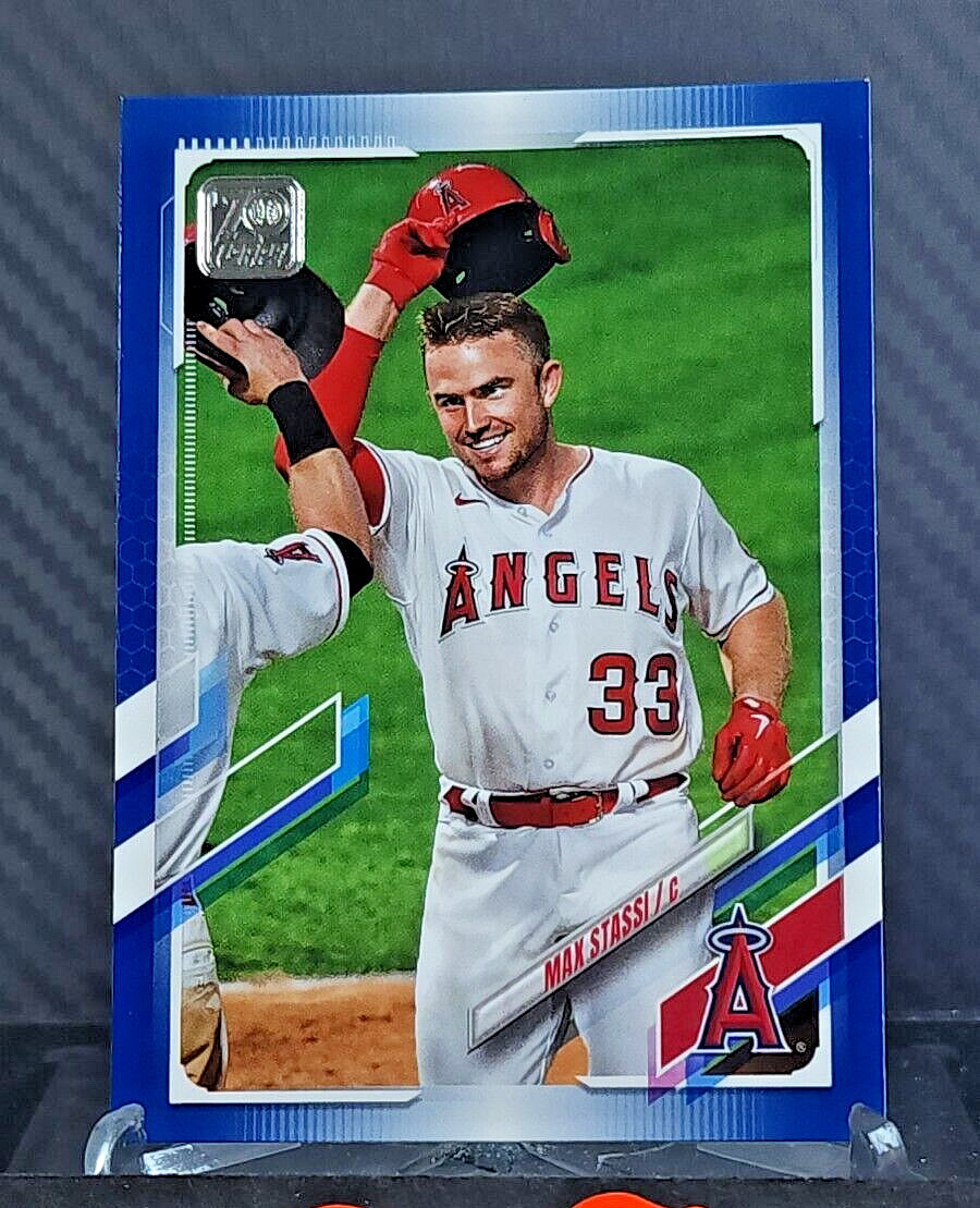 Max Stassi 2021 Topps ROYAL BLUE SP #168 - Angels