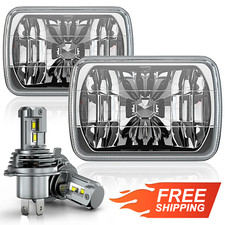 New 5x7 7x6 Led Headlights For 1986-1995 Jeep Wrangler Yj 1984-2001 Cherokee Xj