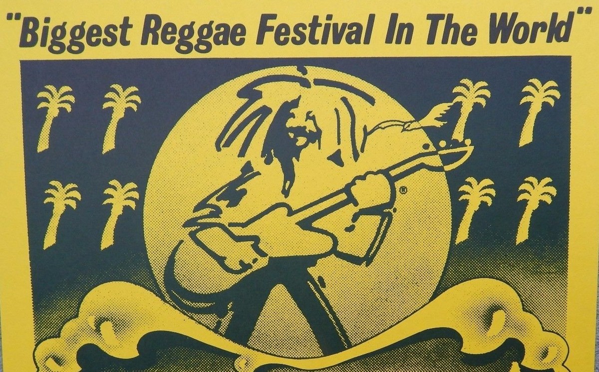 Reggae Sun Splash Festival 1990 Original 11x17 Concert Poster