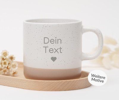 Personalisierte Tasse, Keramiktasse, Steinzeug Tasse Gravur Kaffee Tee