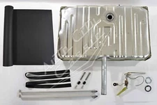 1970 Monte Carlo gas tank kit 3/8" Sending unit, Straps, pad OE steel finish