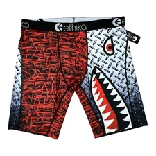 Ethika Men's Underwear Boxer Brief The Staple Fit XL Red Mouth