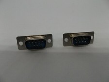 2 Pcs RS232 DB9 9 Pins Serial Port Jack Interface Terminal Plug Connection Male