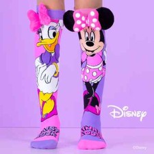 MADMIA Licensed Disney Minnie Mouse  Daisy Duck Novelty Socks - For Ages 6-99