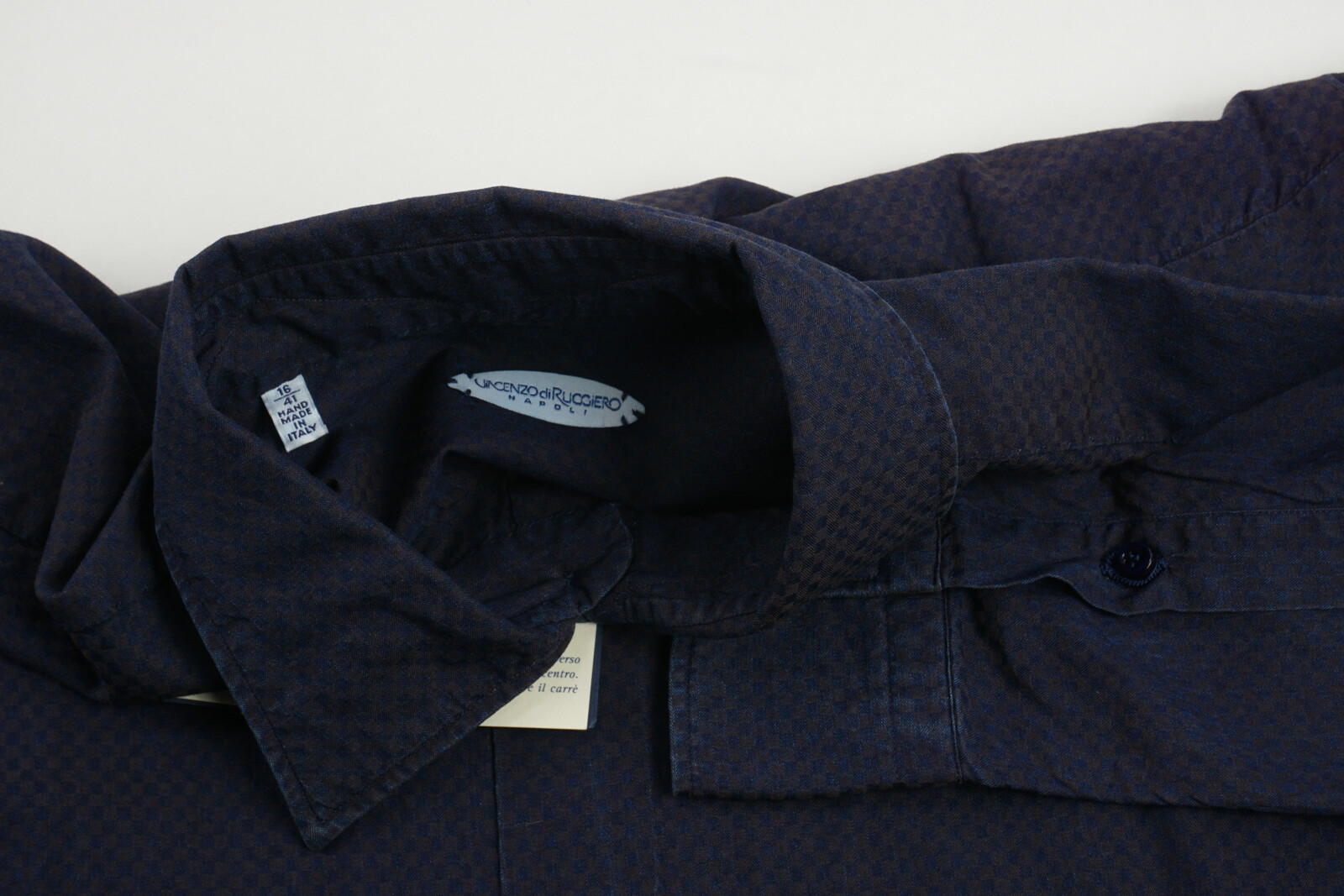 本格派ま！ VINCENZO DI RUGGIERO ３.7万円 ピンク39-15 1/2 シャツ ...