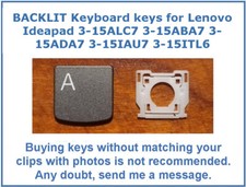 BACKLIT Keyboard KEY for Lenovo 3-15ALC6 3-15ABA7 3-15ADA6 3-15IAU7 3-15ITL6