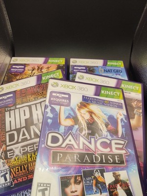 Xbox 360 Kinect Bundle Games Lot Of 5 - Dance, Nat Geo, Zumba, Kinect Adventure