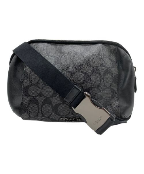 COACH Black Leather Body Bag 38749 Crossbody Purse