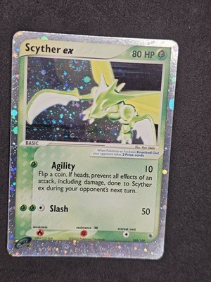 The Pokémon Company Scyther ex 102/109 EX Ruby & Sapphire Holo UR Eng SWIRL