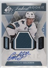 2015 SP Game-Used Inked Rookie Sweaters /149 Nikolay Goldobin #IRS-NG Auto g2u