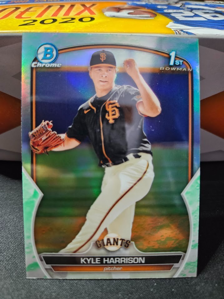 2023 Bowman #BCP-93 Kyle Harrison Chrome Prospects Lunar Glow Refractors