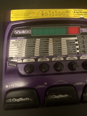 Digitech VX400 Multi-Effects Vocal Processor Pedal 