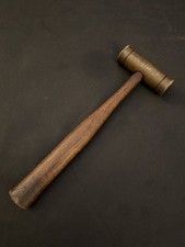Snap-on Tools Usa Bh24 12 Double Sided Brass Hammer With Wood Handle