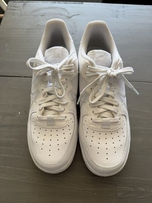 Nike Air Force 1 React CT1020-101 Men's Low Top Leather Lace-Up White