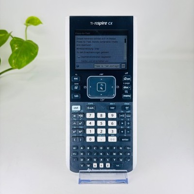 Texas Instruments TI-Nspire CX Handheld Taschenrechner Press To Test Modus  