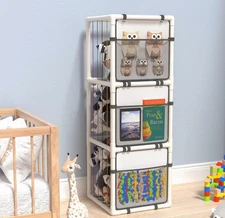 2025 New Extra Large Stuffed Animal Storage Zoo-ABS Plushies Organizer with C...