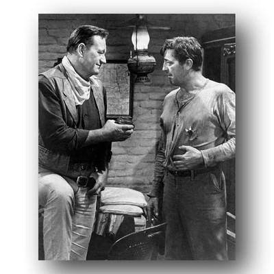 John Wayne Robert Mitchum Photo 8x10 El Dorado 1966 Howard Hawks Movie Still