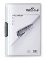 Durable Klemm-Mappe Duraswing, Bis 30 Blatt A4, Transparent, 5Er Packung, 229037