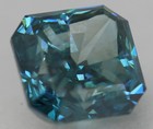 Cert 1.76 Carat Vivid Blue VS1 Radiant Natural Enhanced Diamond 6.53x6.43mm — photo 3