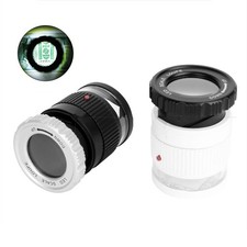 30X Optical Glass Lens Magnifier 3 LED+3 UV Light Jewelry Loupe Identifying