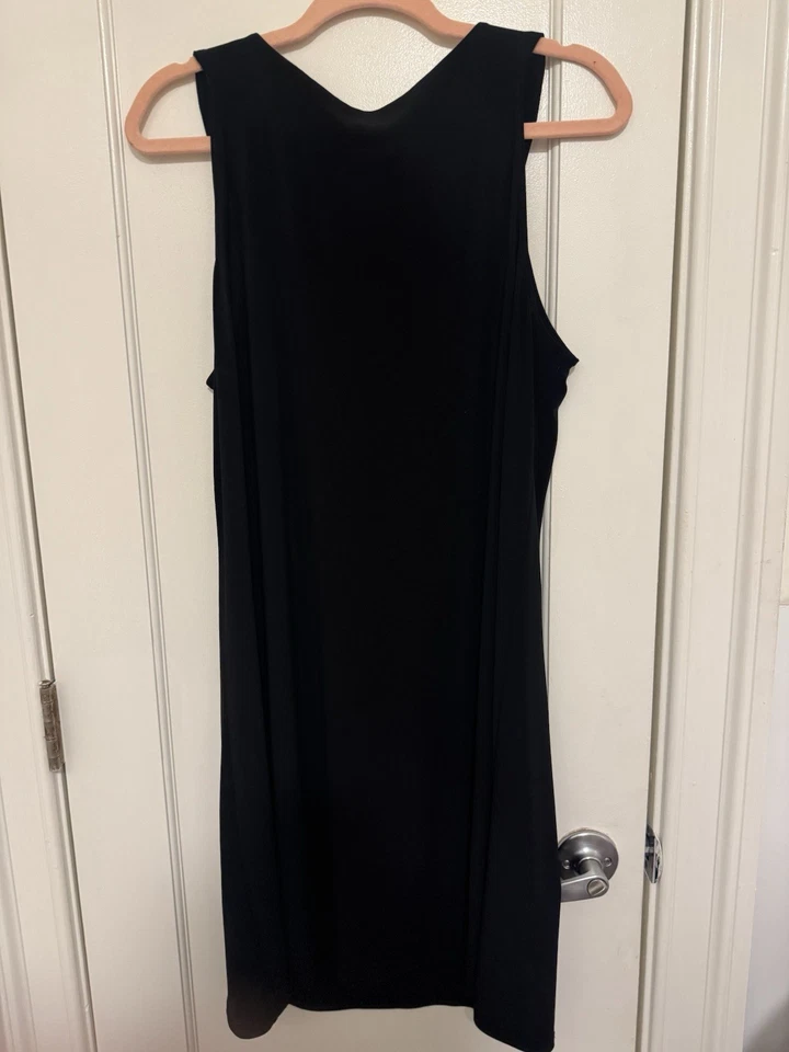 Vestido Tiana B Mujer Negro Fluido Talla L Sin Mangas Ligero Transpirable Foto 3 de 3