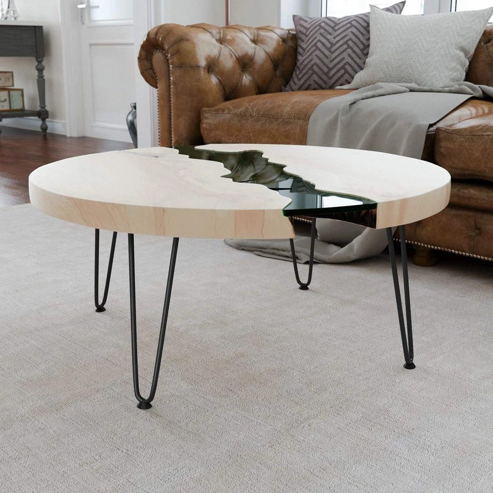 Heavy Duty Hairpin Legs for Furniture - 12 Inch Metal Legs with Floor Protectors - Image 3 of 4