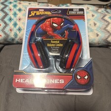 Marvel Spiderman Headphones Parental Volume Control New In Box eKids Stereo NEW