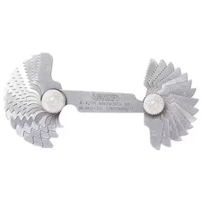 Insize 4820-330 Screw Pitch Gage, Thread Angle 55 Degrees