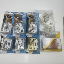 Safety 1st Cabinet  Drawer Spring Latches - 6 Boxes 18 Latches  Wall Straps