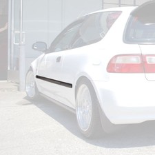 Fits 92-95 Honda Civic 3dr Hatchback Jdm-style Thin Side Door Moldings