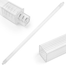 24 Inch Clear Square Towel Bar Replacement Rod for Ceramic Holder - Spring Lo