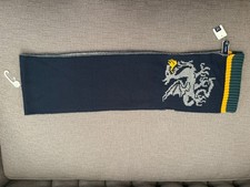 VTG NWT 2000s GAP NAVY BLUE with dragon knit Scarf 53" X 7  