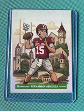 Downtown Fernando Mendoza Insert DT-FM Indiana Hoosiers Football Trading Card