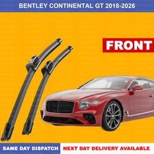 For Bentley Continental Gt 2018-26 Pinch Tab Arm Front Wiper Blades SET 24" 21"