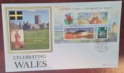 GB - 2009 - "Welsh Assembly"Miniature Sheet - Benham Ltd Ed 422b St David's SHS