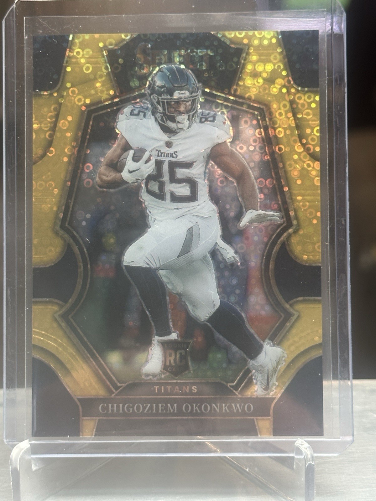 Chigoziem Okonkwo Panini Select #197 Gold Disco