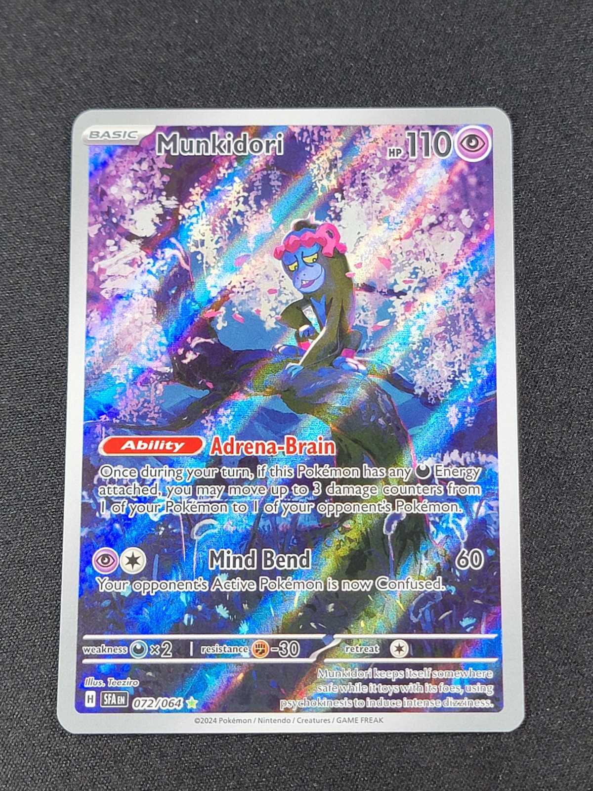 Munkidori 72/64 Illustration Shrouded Fable Pokemon TCG Near Mint Condition