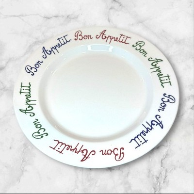 Furio Italy Bon Appétit Dinner Plates | Set of 6 | 10  | Fair Condition