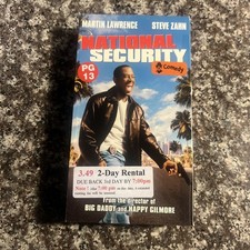 National Security (VHS, 2003) Martin Lawrence, Steve Zahn