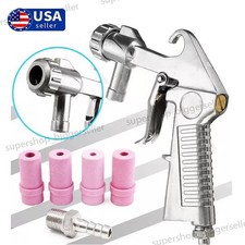 Sandblaster Abrasive Gun Air Siphon Feed Nozzles Kit Sand Sandblasting Blaster